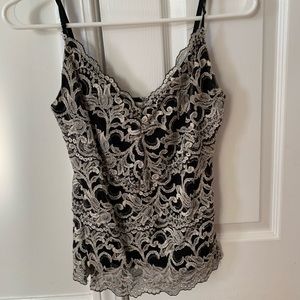 Boston Proper - Lace spaghetti strap tank